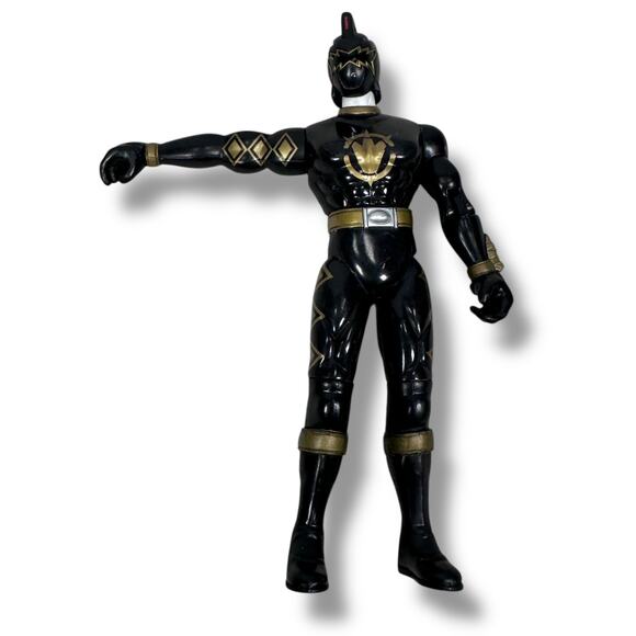 Bandai Mighty Morphin Power Rangers Dino Thunder Black Ranger Action Figure 2003 - Picture 1 of 5